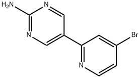 4-Bromo-2-(2-amino-5-pyrimidyl)pyridine Structure