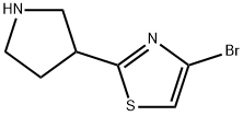 4-Bromo-2-(pyrrolidin-3-yl)thiazole Structure