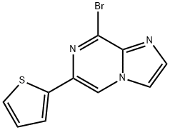 8-Bromo-6-(2-thienyl)imidazo[1,2-a]pyrazine 구조식 이미지