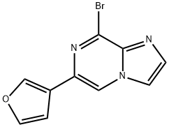 8-Bromo-6-(3-furyl)imidazo[1,2-a]pyrazine Structure