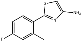 4-Amino-2-(4-fluoro-2-methylphenyl)thiazole Structure