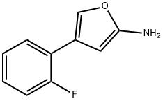 2-Amino-4-(2-fluorophenyl)furan Structure