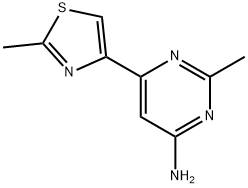 4-Amino-2-methyl-6-(2-methyl-4-thiazolyl)pyrimidine Structure
