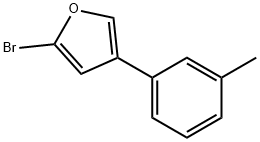 2-Bromo-4-(3-tolyl)furan 구조식 이미지