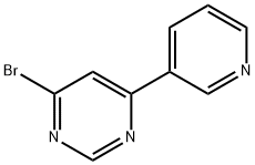 4-Bromo-6-(3-pyridyl)pyrimidine Structure