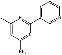 4-Amino-6-methyl-2-(3-pyridyl)pyrimidine Structure