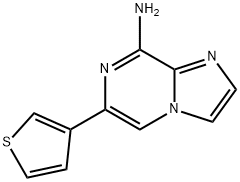 8-Amino-6-(3-thienyl)imidazo[1,2-a]pyrazine 구조식 이미지