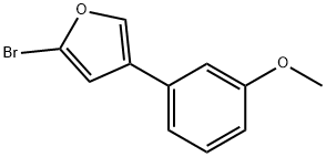 2-Bromo-4-(3-methoxyphenyl)furan 구조식 이미지