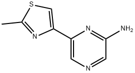 2-Amino-6-(2-methyl-4-thiazolyl)pyrazine Structure