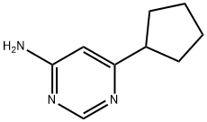 4-Amino-6-(cyclopentyl)pyrimidine Structure