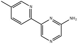 2-Amino-6-(5-methyl-2-pyridyl)pyrazine Structure