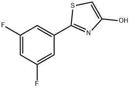4-Hydroxy-2-(3,5-difluorophenyl)thiazole 구조식 이미지