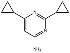 4-Amino-2,6-dicyclopropylpyrimidine Structure