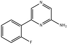 2-Amino-6-(2-fluorophenyl)pyrazine Structure