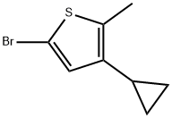 2-Bromo-4-(cyclopropyl)-5-methylthiophene Structure