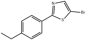 5-Bromo-2-(4-ethylphenyl)thiazole Structure