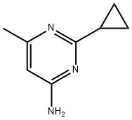 4-Amino-6-methyl-2-cyclopropylpyrimidine Structure