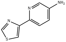 3-AMINO-6-(THIAZOL-4-YL)PYRIDINE 구조식 이미지