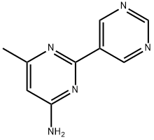 4-Amino-6-methyl-2-(5-pyrimidyl)pyrimidine 구조식 이미지