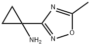 1-(5-methyl-1,2,4-oxadiazol-3-yl)cyclopropan-1-amine 구조식 이미지