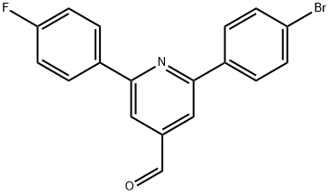 2-(4-bromophenyl)-6-(4-fluorophenyl)pyridine-4-carbaldehyde 구조식 이미지