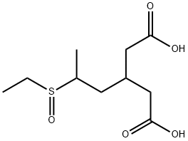 Pentanedioic acid, 3-[2-(ethylsulfinyl)propyl]- Structure