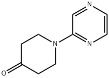 1-pyrazin-2-ylpiperidin-4-one 구조식 이미지