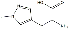 2-amino-3-(1-methyl-1H-pyrazol-4-yl)propanoic acid 구조식 이미지