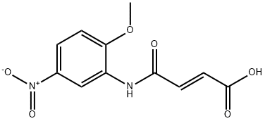 (E)-4-(2-methoxy-5-nitroanilino)-4-oxo-2-butenoic acid 구조식 이미지