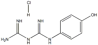 1-(4-hydroxyphenyl) biguanide hydrochloride Structure