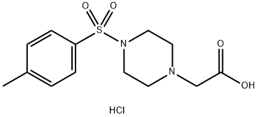 2-[4-(4-methylbenzenesulfonyl)piperazin-1-yl]acetic acid hydrochloride Structure