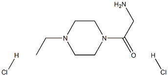 2-amino-1-(4-ethylpiperazin-1-yl)ethan-1-one dihydrochloride 구조식 이미지