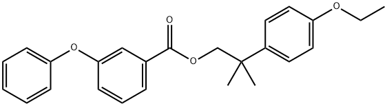 Benzoic acid, 3-phenoxy-, 2-(4-ethoxyphenyl)-2-methylpropyl ester Structure