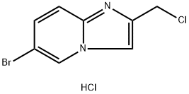 6-bromo-2-(chloromethyl)imidazo[1,2-a]pyridine hydrochloride 구조식 이미지