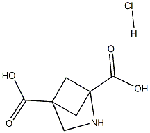 2-AZABICYCLO[2.1.1]HEXANE-1,4-DICARBOXYLIC ACID HYDROCHLORIDE 구조식 이미지