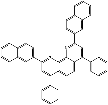 2,9-Bis(naphthalen-2-yl)-4,7-diphenyl-1,10-phenanthroline Structure