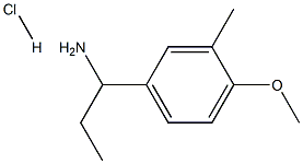 [1-(4-METHOXY-3-METHYLPHENYL)PROPYL]AMINE HYDROCHLORIDE Structure