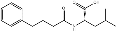 L-Leucine, N-(1-oxo-4-phenylbutyl)- Structure