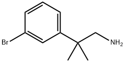 2-(3-bromophenyl)-2-methylpropan-1-amine Structure