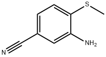 3-amino-4-(methylsulfanyl)benzonitrile 구조식 이미지