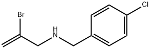 2-bromo-N-(4-chlorobenzyl)prop-2-en-1-amine 구조식 이미지