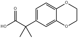 2-(2,3-dihydro-1,4-benzodioxin-6-yl)-2-methylpropanoic acid Structure