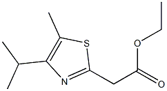 ethyl 2-[5-methyl-4-(propan-2-yl)-1,3-thiazol-2-yl]acetate Structure