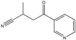 2-methyl-4-oxo-4-(pyridin-3-yl)butanenitrile Structure
