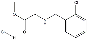 methyl 2-{[(2-chlorophenyl)methyl]amino}acetate hydrochloride Structure