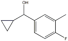 cyclopropyl(4-fluoro-3-methylphenyl)methanol 구조식 이미지