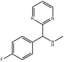 [(4-fluorophenyl)(pyrimidin-2-yl)methyl](methyl)amine Structure