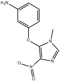 3-[(1-methyl-4-nitro-1H-imidazol-5-yl)oxy]aniline Structure