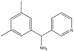 (3,5-dimethylphenyl)(pyridin-3-yl)methanamine Structure