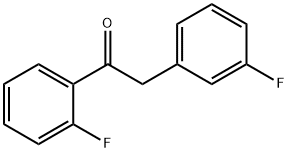 1-(2-fluorophenyl)-2-(3-fluorophenyl)ethanone Structure